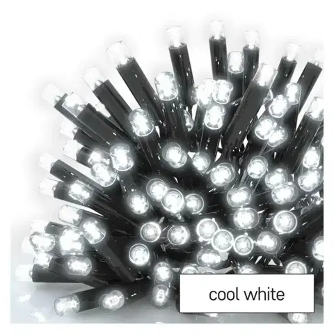 LED řetězy EMOS Profi LED spojovací řetěz černý, 5 m, venkovní i vnitřní, studená bílá D2AC01