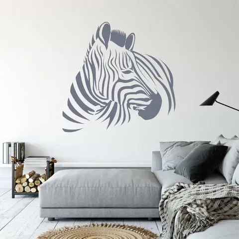 Samolepky na zeď Samolepka na zeď - Zebra ve vlastní barvě