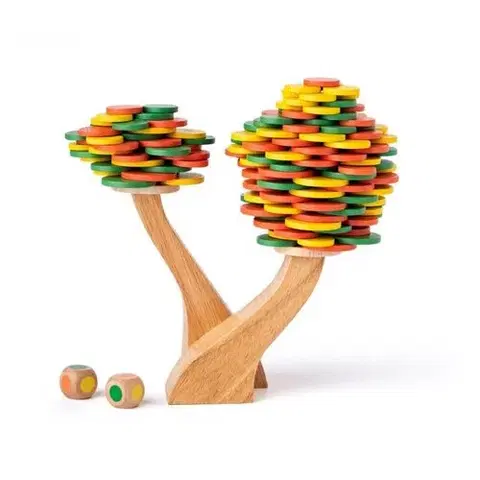 Dřevěné hračky Woody Balanční hra Strom, 13 cm
