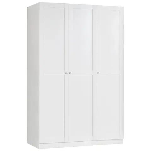 Šatní skříně s otočnými dveřmi Šatní Skříň Unit Bez Vybavení, Bílá, Š. 136,7 Cm