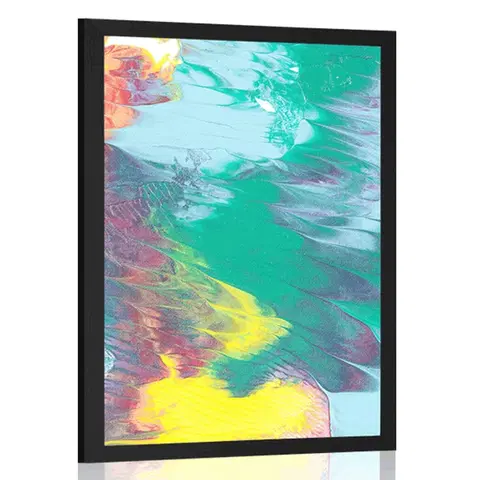 Abstraktní a vzorované Plakát abstrakce v pastelových barvách