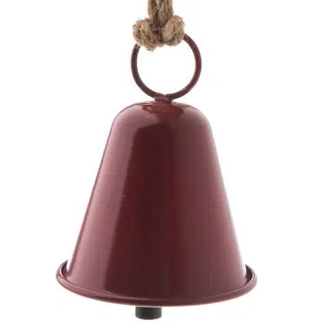 Domovní alarmy Kovový závěsný zvonek Ringle červená, 9,5 x 12 cm