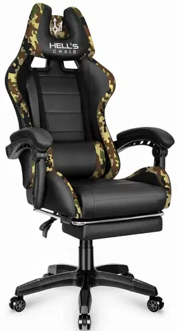 Herní křesla Herní židle HC-1039 Army