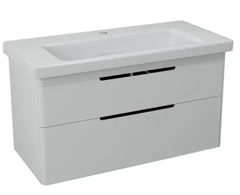 Koupelnový nábytek SAPHO ELLA umyvadlová skříňka 95,7x50x42,8cm, bílá EL100-3030