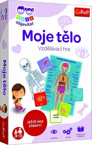Hračky společenské hry TREFL - Malý objeviteľ: Moje tělo / Nová verze česká verze