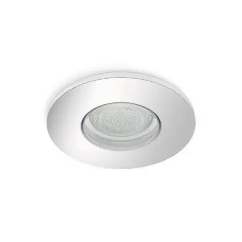 Chytré osvětlení PHILIPS HUE Hue Bluetooth LED White and Color Ambiance Koupelnové podhledové svítidlo Philips Xamento 8719514355347 GU10 5,7W 806lm 2000-6500K RGB IP44 9,3cm chromové, stmívatelné