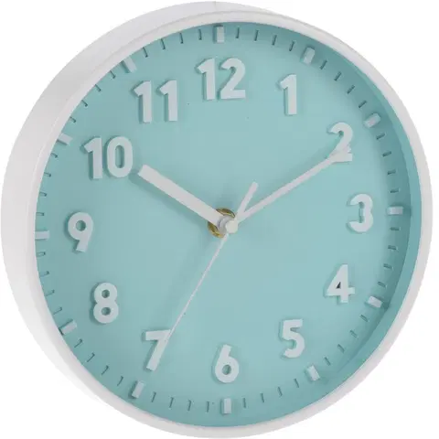 Hodiny Nástěnné hodiny Silvia modrá, 20 cm