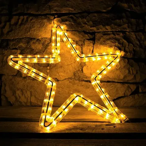 LED venkovní PROFI motivy DecoLED LED světelná hvězda na VO,pr.40cm, teple bílá