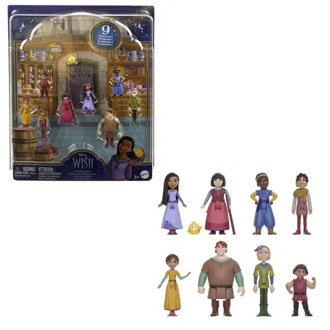 Hračky panenky MATTEL - Disney přání sada mini postaviček