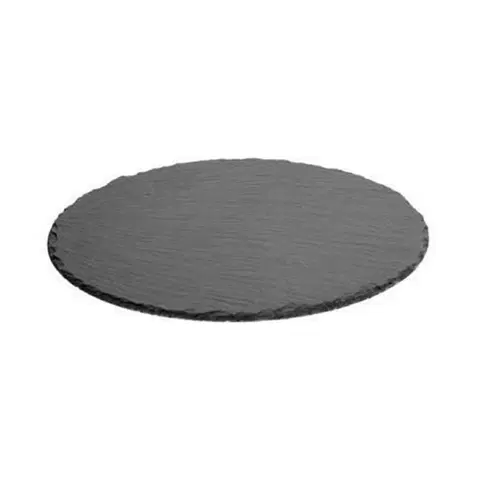Prkénka a krájecí desky DekorStyle Servírovací kamenný talíř 32 cm antracit
