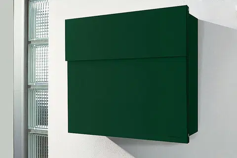 Poštovní schránky Radius design cologne Schránka na dopisy RADIUS DESIGN (LETTERMANN 4 darkgreen 560O) tmavě zelená