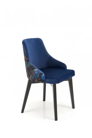 Židle HALMAR Židle ENDO 57 cm modrá/vícebarevná