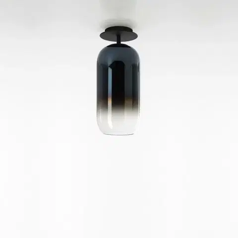 Moderní stropní svítidla Artemide Gople Mini stropní - černá / modrá 1414350A