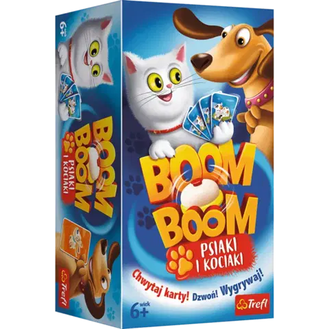 Hračky společenské hry TREFL - společenská hra Boom Boom psy a kočky