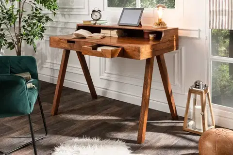 Psací stoly LuxD Designový psací stůl Freddo 100 cm akácie