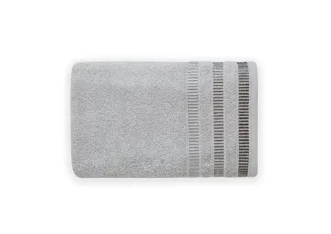 Ručníky Faro Bavlněný ručník Sagitta 70x140 cm stříbrný