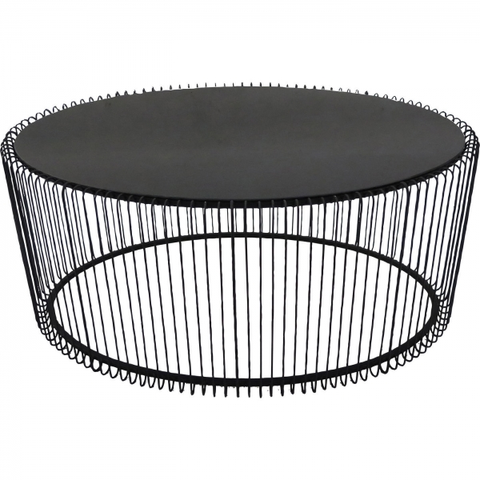 Konferenční stolky KARE Design Konferenční stolek Wire Uno 60×90 cm - černý