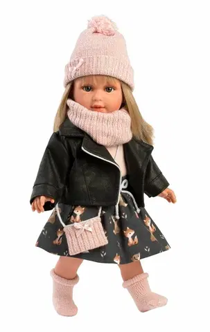 Hračky panenky LLORENS - 54040 CARLA -realistická panenka s měkkým látkovým tělem - 40 cm