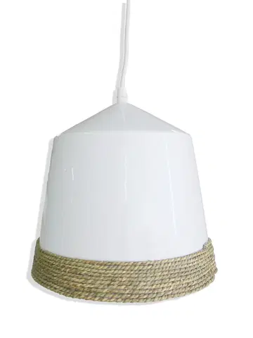 Luxusní designové závěsné lampy Estila Závěsná lampa BLANCA CON CUERDA