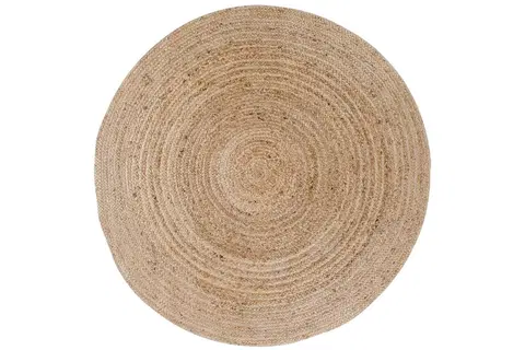 Koberce Norddan Designový kulatý koberec Kaitlin 180cm přírodní