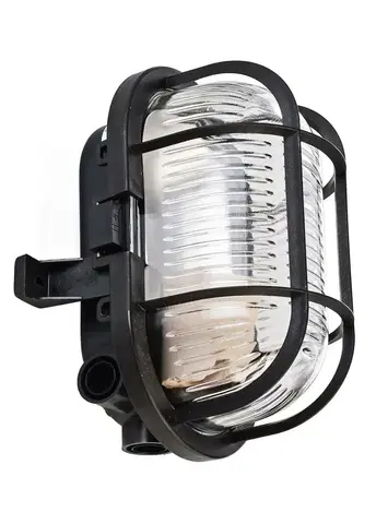 Klasická venkovní stropní svítidla Light Impressions Deko-Light nástěnné a stropní svítidlo Syrma Oval černá 220-240V AC/50-60Hz E27 1x max. 42,00 W 170 černá 401012