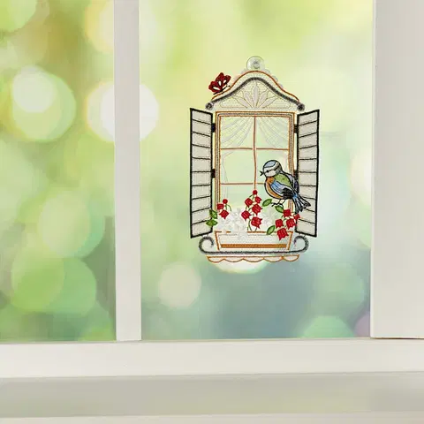 Dekorace oken a dveří Okenní dekorace Ptáček