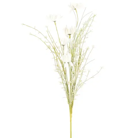 Květiny Umělé luční květy 50 cm, bílá