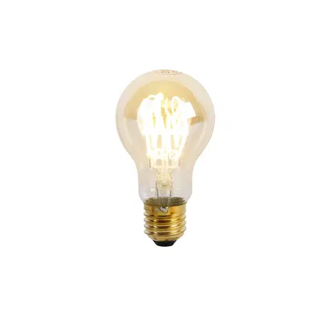 Zarovky E27 stmívatelná LED spirálová lampa A60 goldline 4W 270 lm 2200K