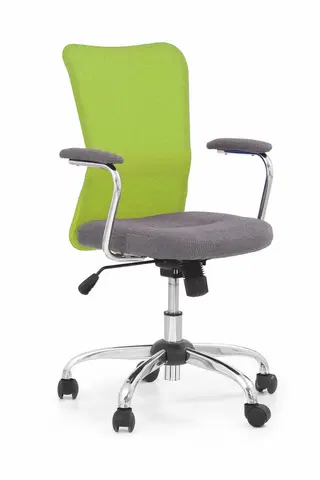 Kancelářské židle HALMAR Studentská  židle Nady šedá/limetová