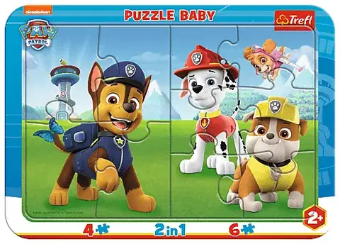 Hračky puzzle TREFL - Baby puzzle s rámečkem - Paw Patrol