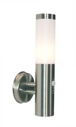 Moderní venkovní nástěnná svítidla Light Impressions Kapego nástěnné přisazené svítidlo Nova II 220-240V AC/50-60Hz E27 1x max. 40,00 W stříbrná 730034