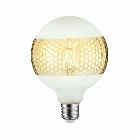 LED žárovky PAULMANN LED G125 kruhové zrcadlo zlatá lesklá s puntíky E27 2700K stmívatelné 287.70