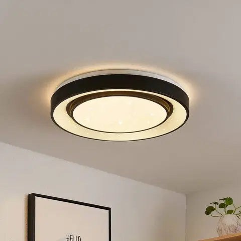 Inteligentní stropní svítidla Lindby Lindby Smart LED stropní svítidlo Gamino, Tuya RGBW CCT 48 cm