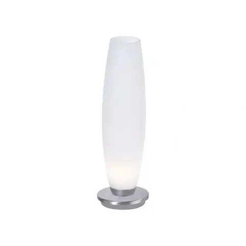 LED stolní lampy PAUL NEUHAUS LED stolní lampa z opálového skla v jednoduchém designu a stříbrnou nohou 2700K PN 4027-55