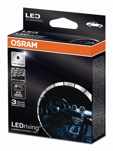 Autožárovky OSRAM LEDCBCTRL102 LEDriving Canbus Control Unit kompenzátor chybových hlášení pro LED žárovky 12V 21W