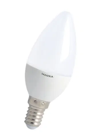 Žárovky LED žárovka Sandy LED E14 C37 S2656 8W neutrální bílá