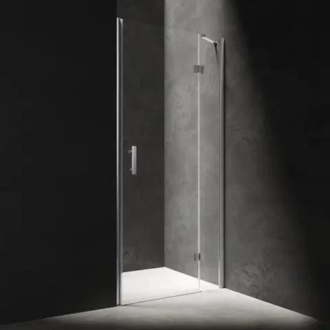 Sprchové kouty OMNIRES MANHATTAN dveře výklopné, 100 cm, chrom lesk, sklo transparent ADP10XLUX-TCRTR