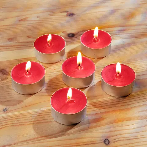 Svíčky a světelné dekorace 6 aromatických čajových svíček "Lesní plody"