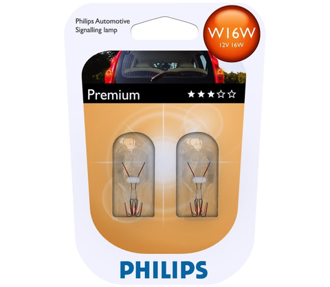 Žárovky Philips SADA 2x Autožárovka Philips VISION 12067B2 W16W W2,1x9,5d/16W/12V 