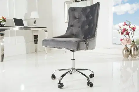 Kancelářská křesla LuxD Kancelářská židle Jett stříbrná