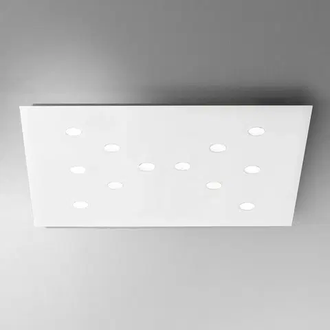 Stropní svítidla ICONE ICONE Slim ploché LED stropní svítidlo, 12zdr bílé