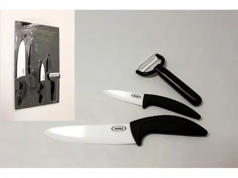 Sady nožů PROHOME - Nože keramické sada 2ks+škrabka+kryt