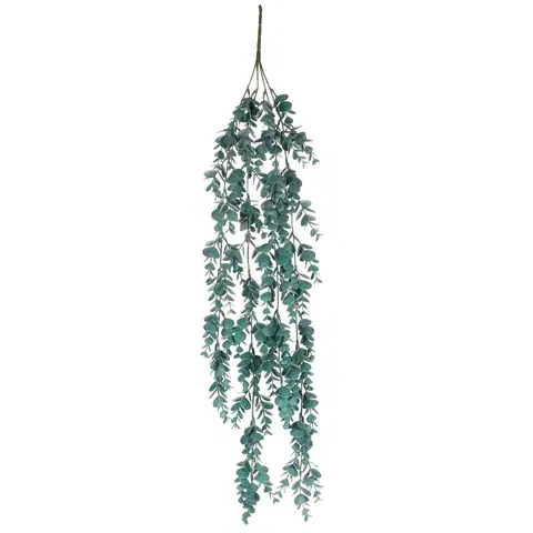 Květiny Umělý Eukalyptus převis, 15 x 70 x 16 cm, petrolejová