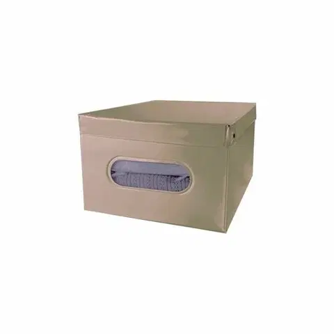 Úložné boxy Compactor Skládací úložná krabice s víkem SMART, taupe