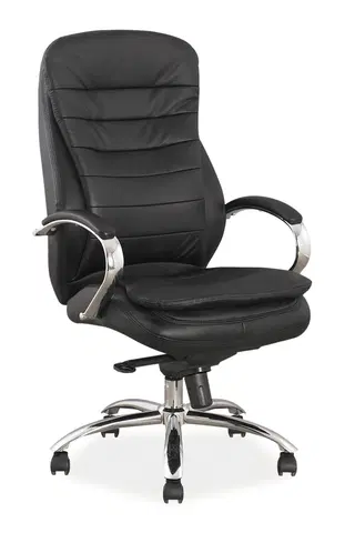 Kancelářské židle Signal Kancelářské křeslo Q-154 / ekokůže Barva: Černá