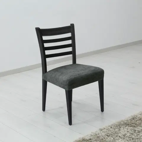 Doplňky do ložnice Forbyt Napínací potah na sedák židle ESTIVELLA tmavě šedá