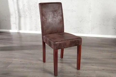 Židle Jídelní židle 4 ks HEKTOR Dekorhome Hnědá