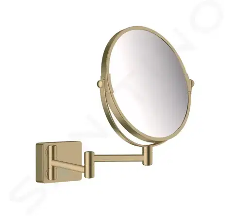 Koupelnová zrcadla HANSGROHE AddStoris Kosmetické nástěnné zrcátko, kartáčovaný bronz 41791140