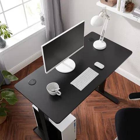 Kancelářské a psací stoly Deska pracovního stolu 120x60x1,8cm černá