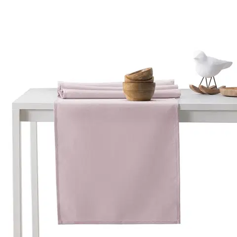 Prostírání Běhoun na stůl DecoKing PURE pudrově růžový, velikost 40x120